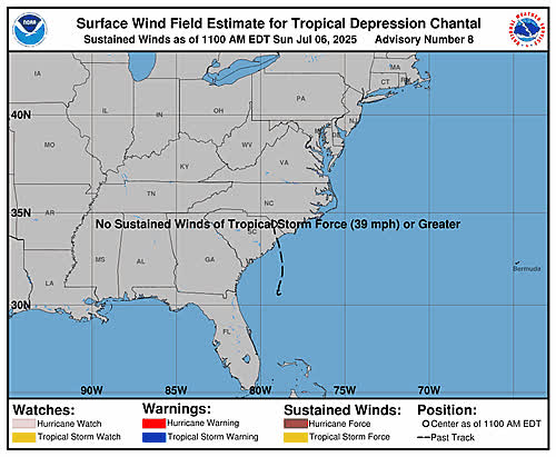 Atlantic: Wind Speed Probability Radii (AL03)