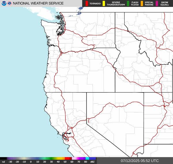 Radar Composite: Pacific Northwest