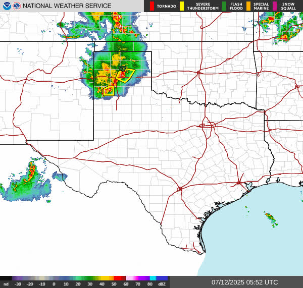 Radar Composite: Southern Plains